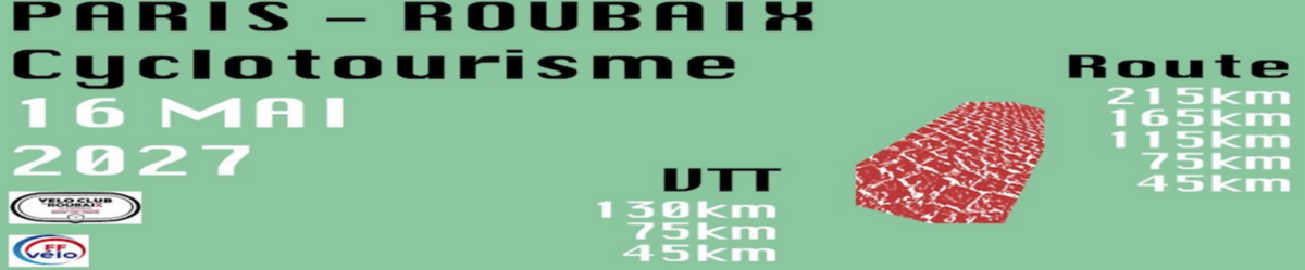 banner Paris-Roubaix Cyclotourisme Route & VTT