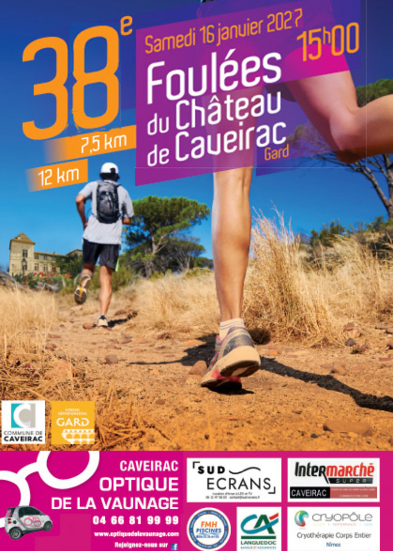 poster Les Foulées du Château - Caveirac